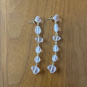 J.Crew Gold and Light Pink Earrings